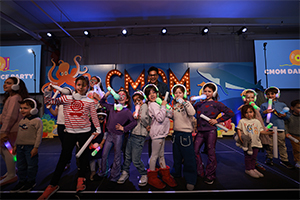 stage with children on it