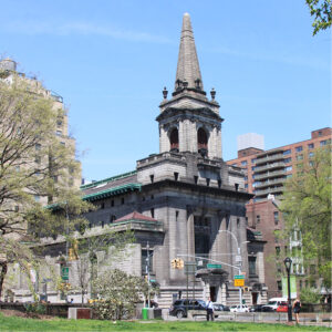 The photo shows an old church across the street from Central Park that will eventually become the new museum location for CMOM. 